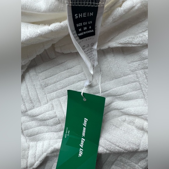 SHEIN White Textured Romper - Picture 7 of 7